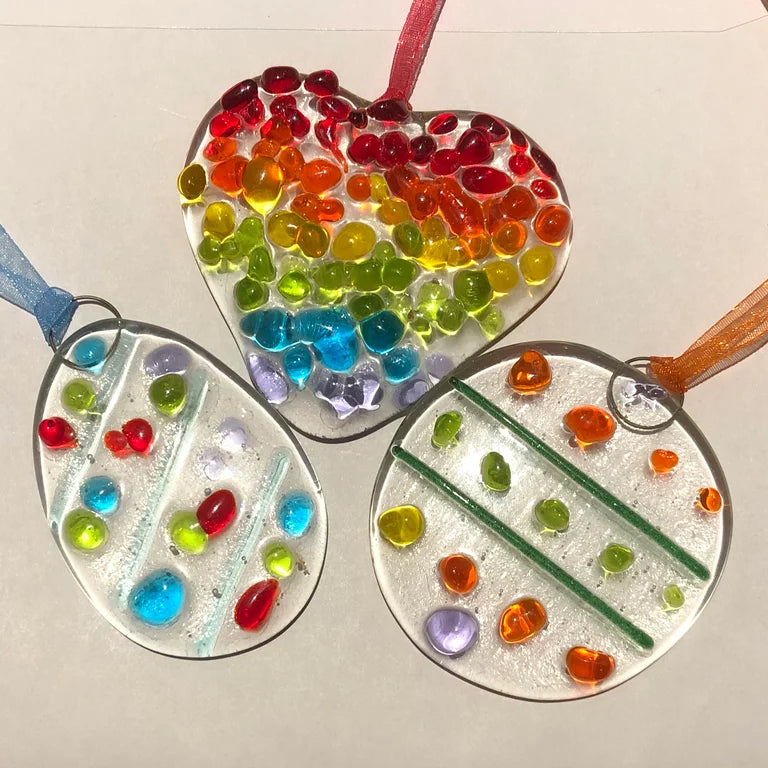 Make at home fused glass sun catchers