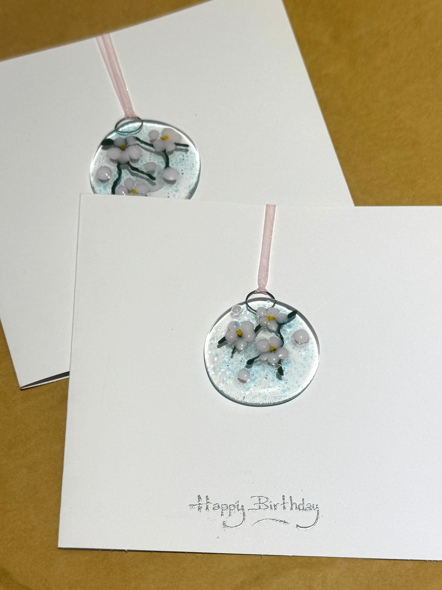 Cherry Blossom keepsake cards