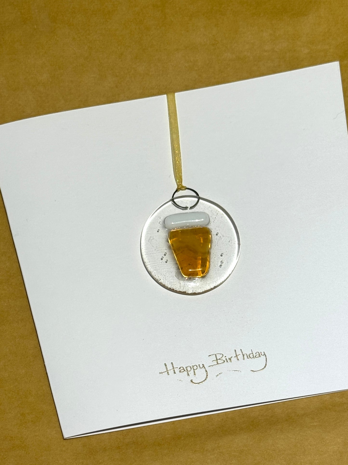 Pint of Beer Keepsake card